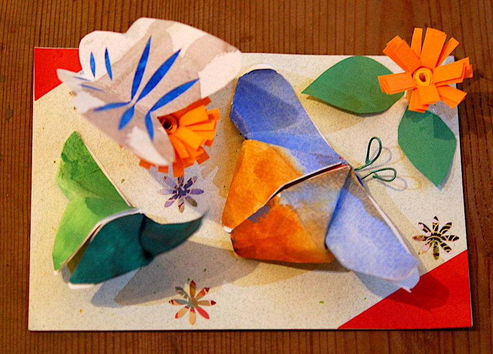 ポストカードデザインと立体蝶々を作ろう（小学生）: 月島アート